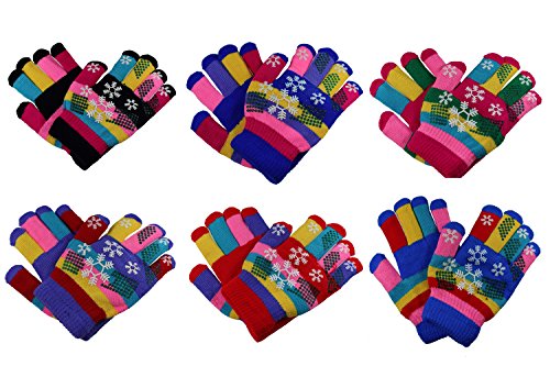 Gelante Toddler/Children Winter Knitted Magic Gloves Wholesale Lot 6-12 Pairs