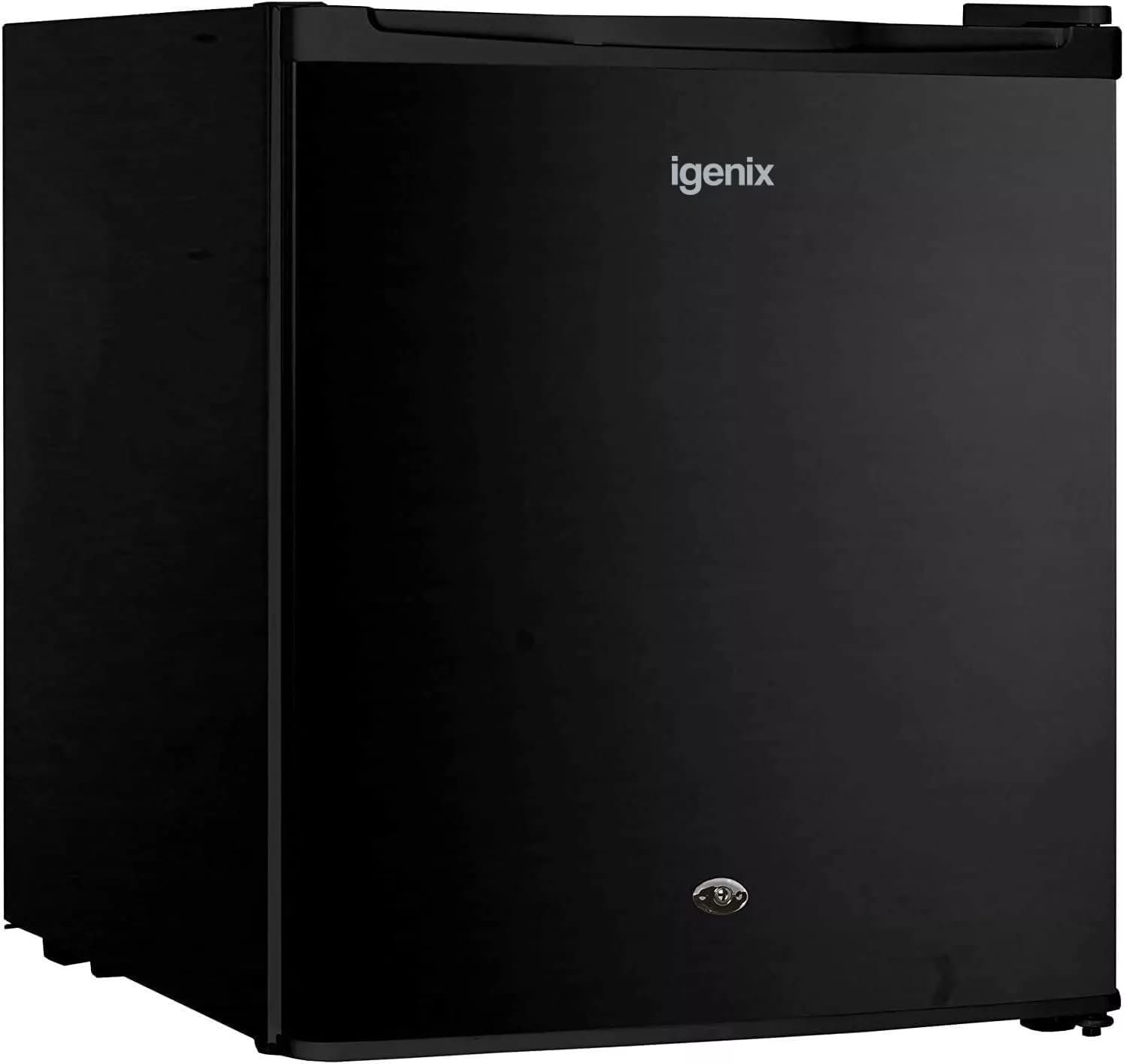 Igenix IG3751BL Table Top Mini Freezer with 33 Litre Capacity, 1 Wire Shelf, Reversible and Lockable Door, Black [Energy Class E]