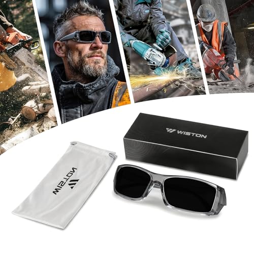 Image of WISTON Z87 Sunglasses Wrap Around Sunglasses for Men Rectangular Safety Glasses UV400 for Sport Working 8231