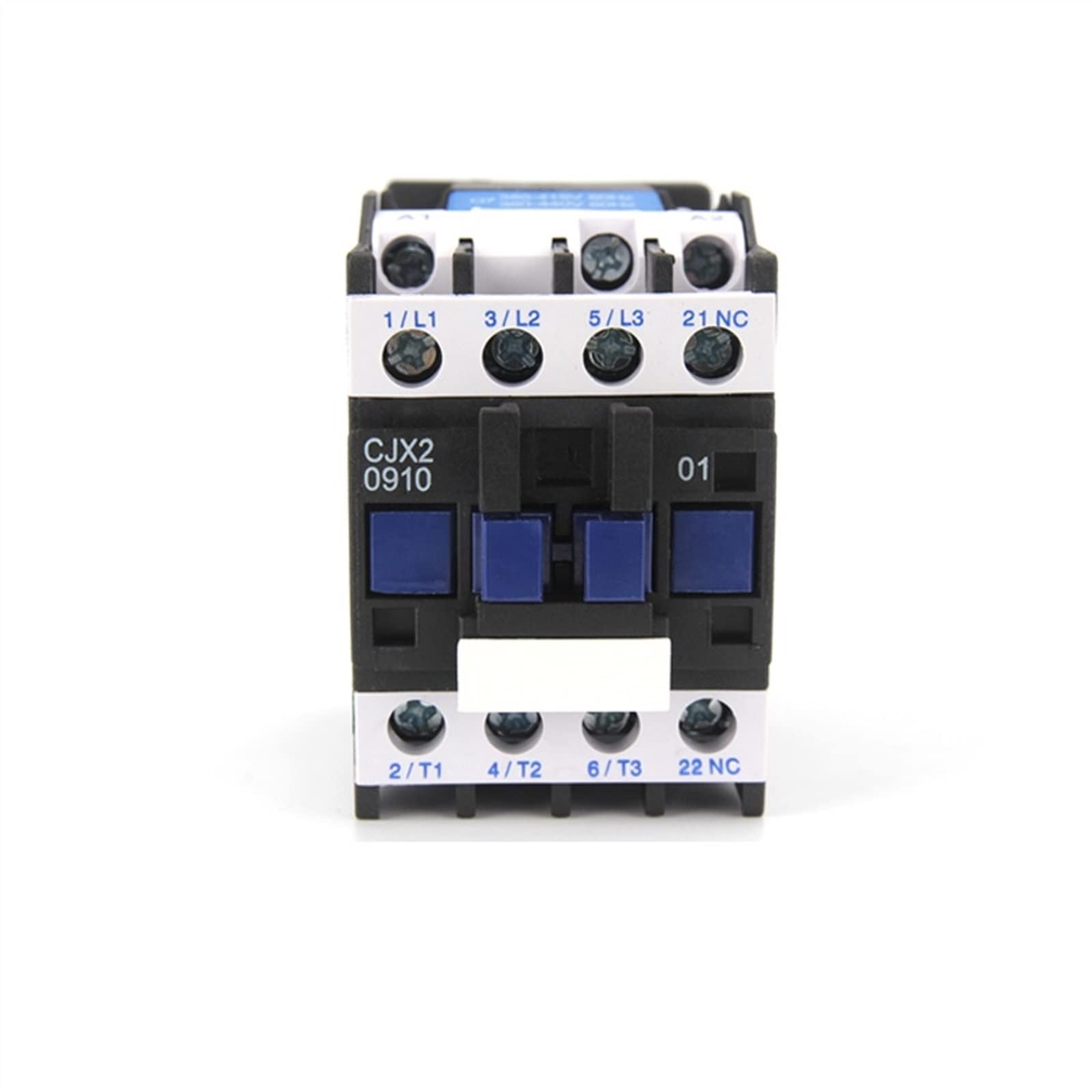 QNEZIQTMH Contactor CJX2-0901/0910 50/60Hz 9A AC Contactors Din Rail Mounted 3p+1no Normal Open Contactor 24V-380V Industrial Electrics(Cjx2 36v Nc)