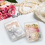 Tebery 24 Pack Blank Playing Card Case Clear Card Deck Box Snaps Closed, Empty Plastic Storage Box Holder for Bank Cards, Business Cards, Game Card