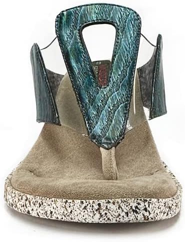 Modzori Grazia Women's Low Wedge Reversible Sandal - Image 8