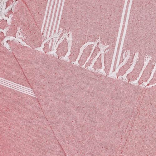 Image of 210 TC Cotton Bedsheet | Handmade Double Bedsheet | Handloom Bedsheets | Without Pillow Cover | Double Bedsheet for Summer (90X100 Inches, 7.5 x 8.3 Feet (Light Mauve)