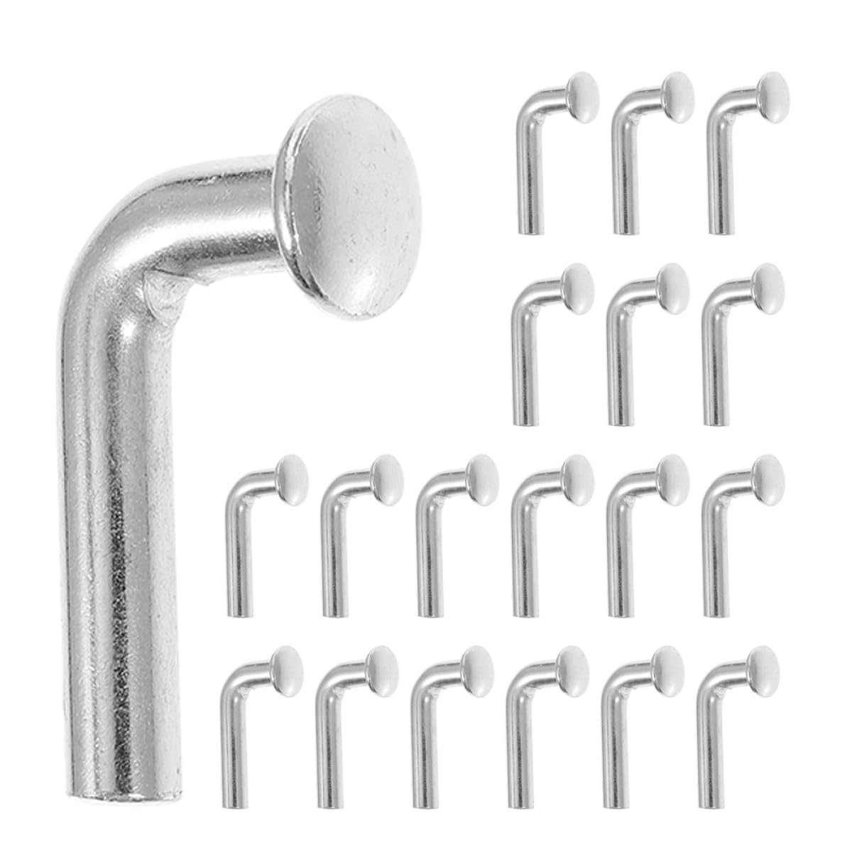Ciieeo 50pcs Heavy Duty Pallet Racking Pins 6mm L-Shaped Safety Locking Bolts for Industrial Warehouse Storage Rack Accessories