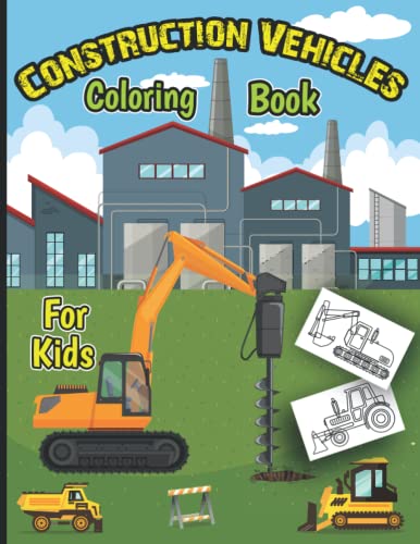 Big Construction Coloring Book for Kids: Amazing And Fun Big Trucks, Cranes, Tractors, Diggers And Dumpers Coloring Books Kids & Toddlers- Makes A Great Construction Vehicle Gift For Toddlers image 2
