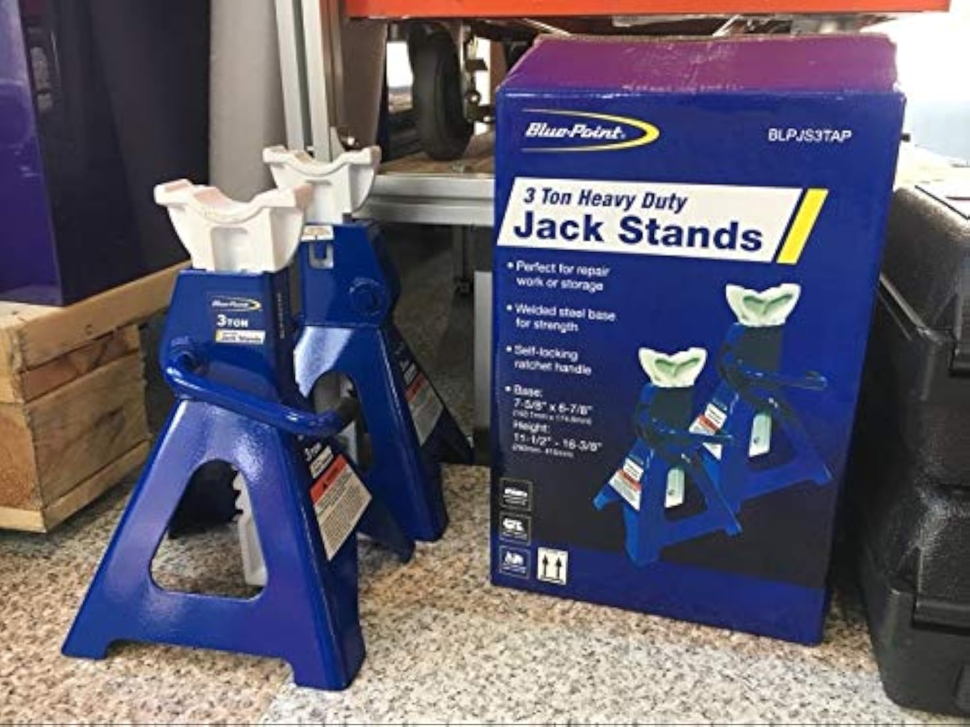 Heavy Duty Jack Stand Pair for Vehicles