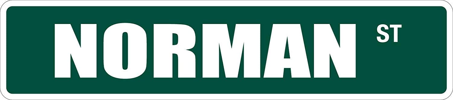 Biopracess Warningsigna9213 Norman Metal Novelty Street Sign For Outdoor Indoor Use Yard Fence Street Sign 4X16 Inches