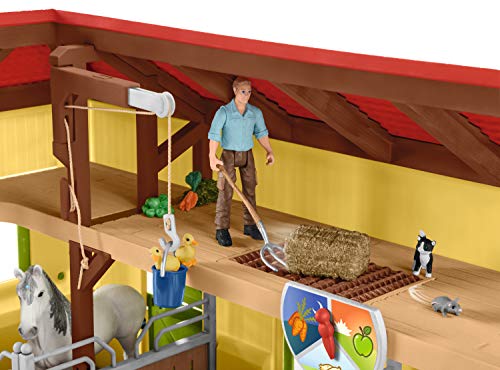 Establo de caballos Schleich 42485 Farm World con accesorios para niños 6