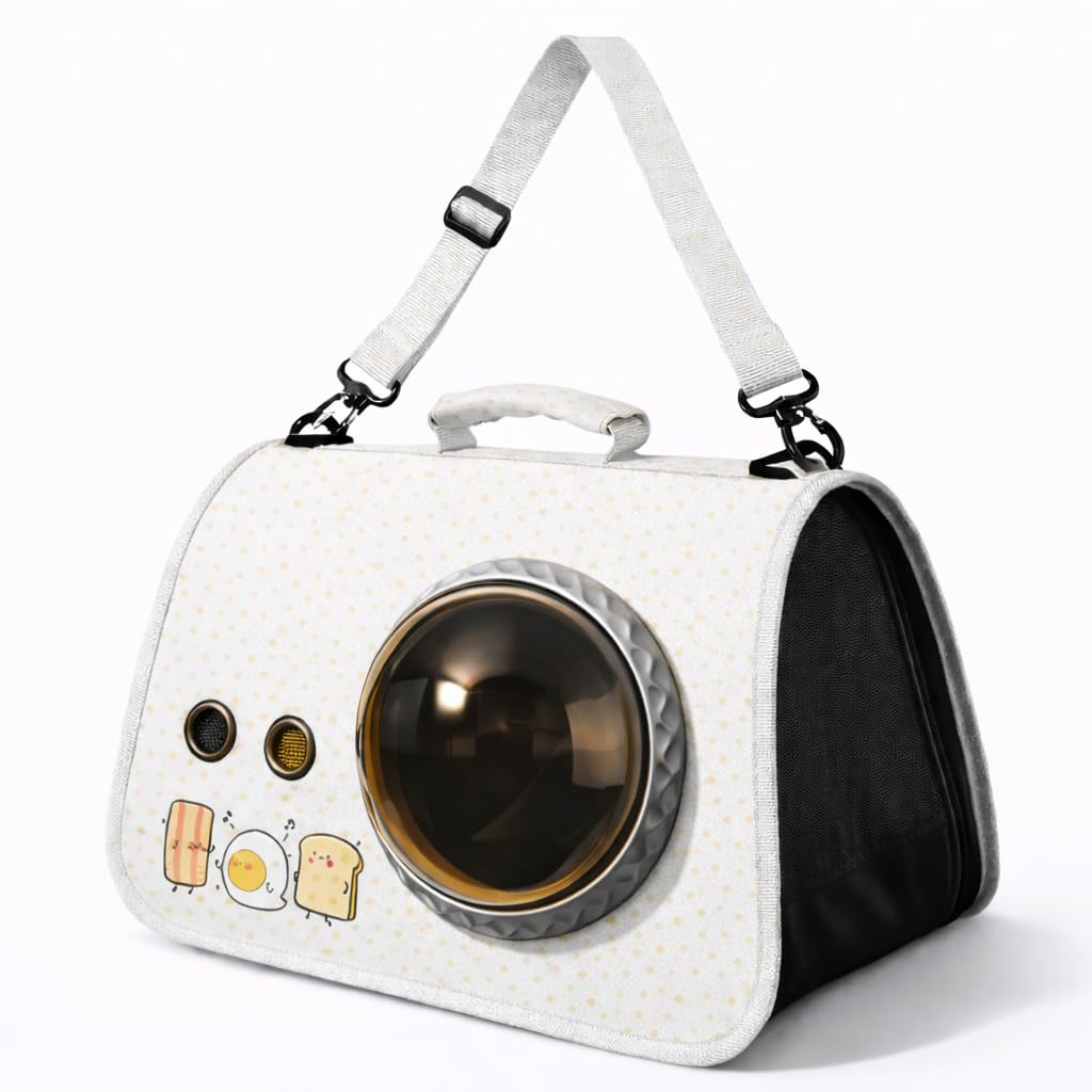 Cat and Dog Carrier Small up to 5 kg – Foldable Backpack/Transport Bag – Suitable for Airplane Cabin 40 x 26 x 26 – Car Use and Short Travel – Cat & Dog Carrier