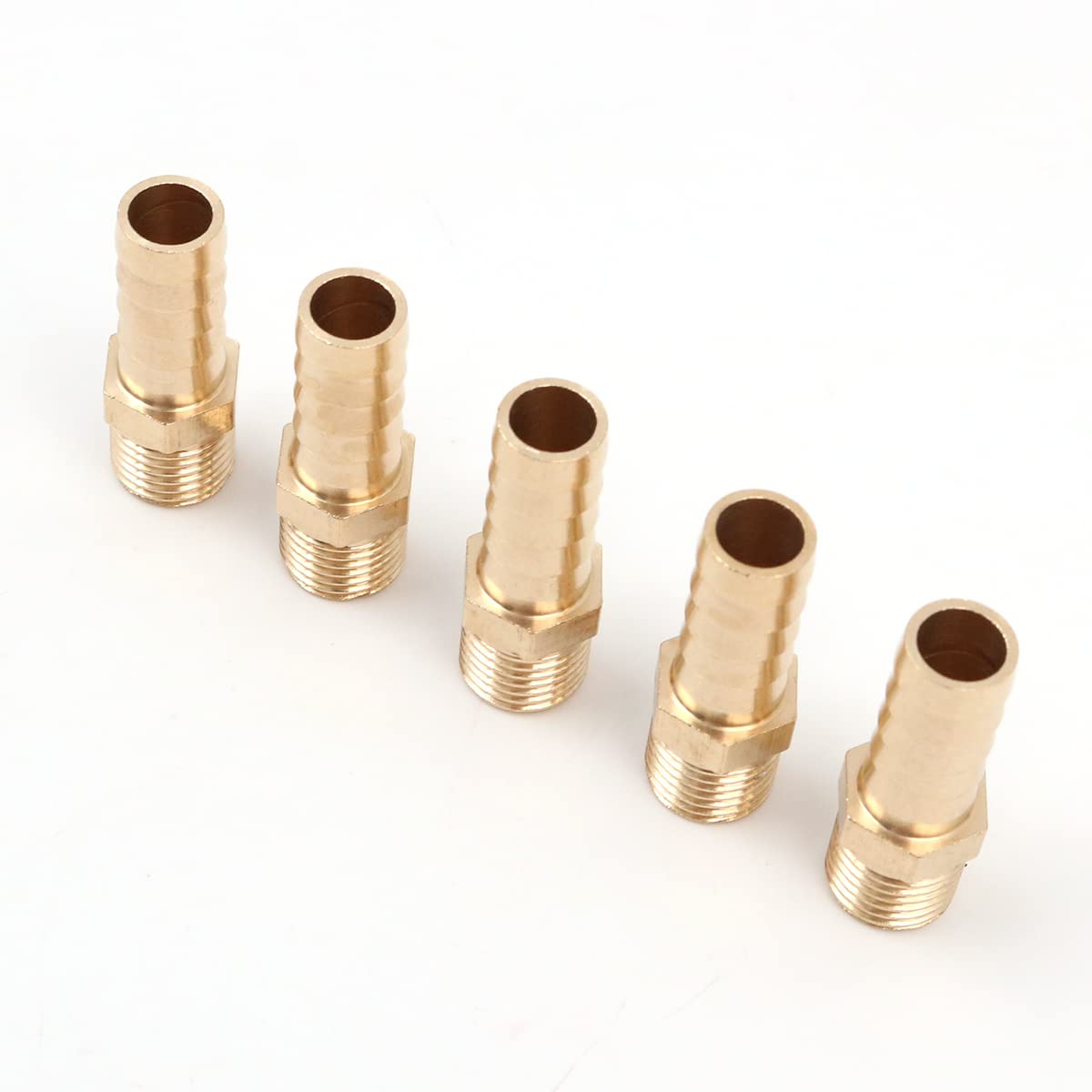 Hsthe Sea 5 pezzi 8 mm a 1/4 BSP in ottone massiccio connettore