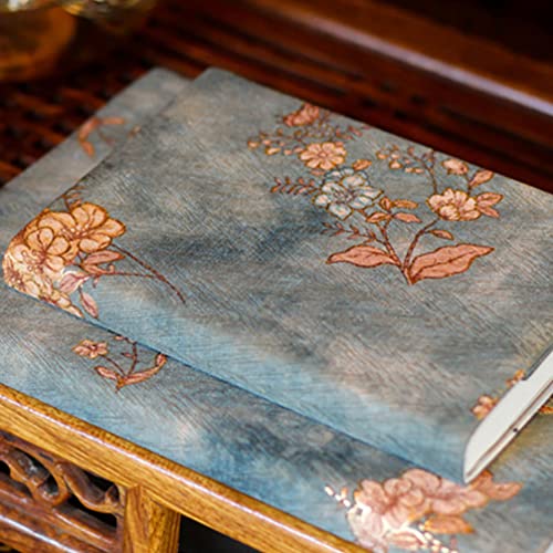 Operitacx Capa de livro de tecido com estampa floral, protetor de livro de tecido lavável para livro