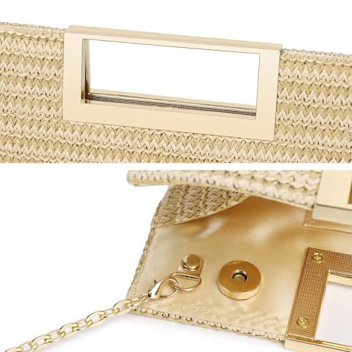 Image of Gurina Evening Clutch Purses for Women Formal Party Clutch Bags Cocktail Prom Fashion PU Leather Shoulder Handbags