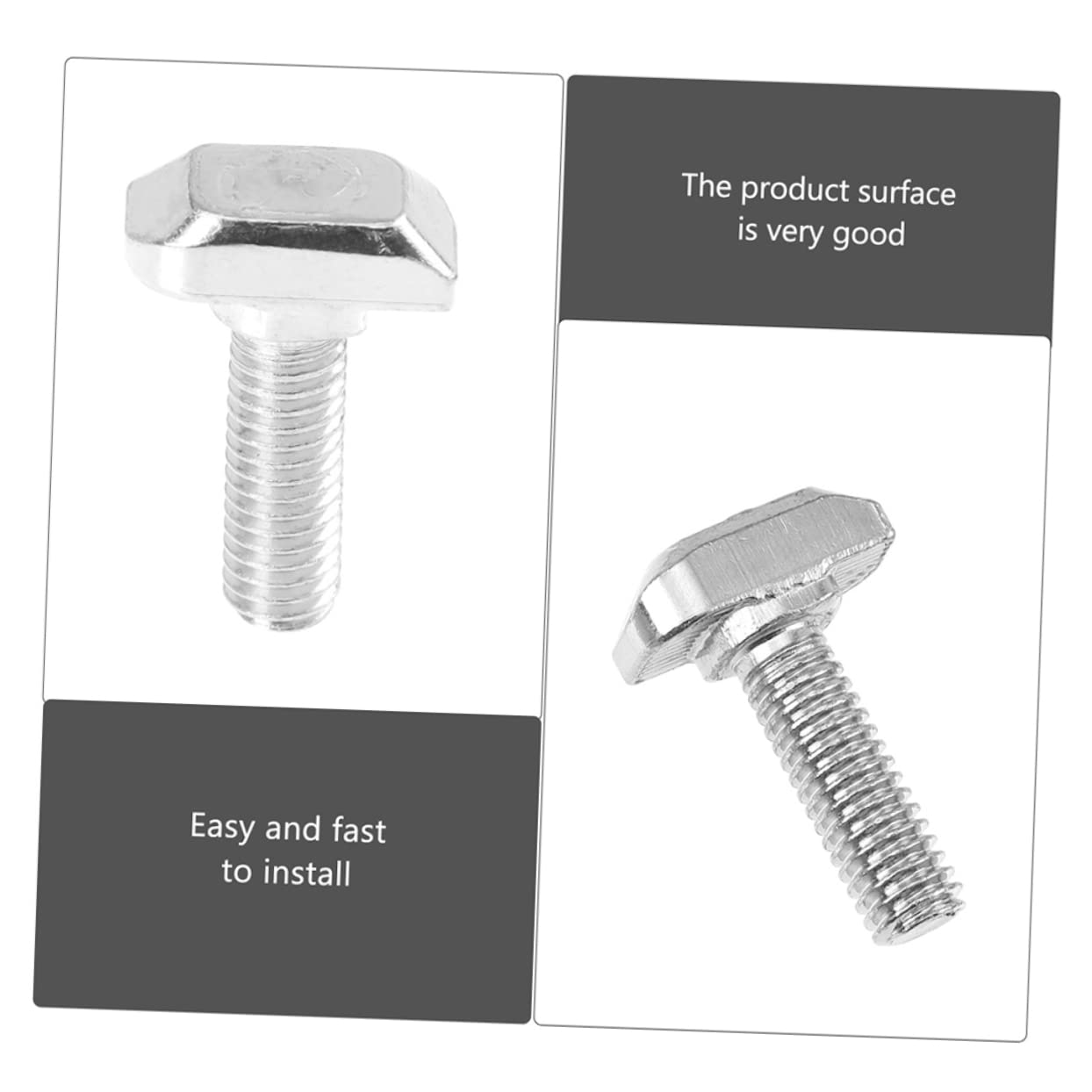 50pcs M8 T Slot Bolts Carbon Steel for Aluminum T Slots