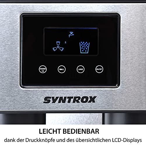 Syntrox Germany IC-150W-LED Helsinki Eiswürfelbereiter Crushed Ice Maker, Eisen – Bild 7