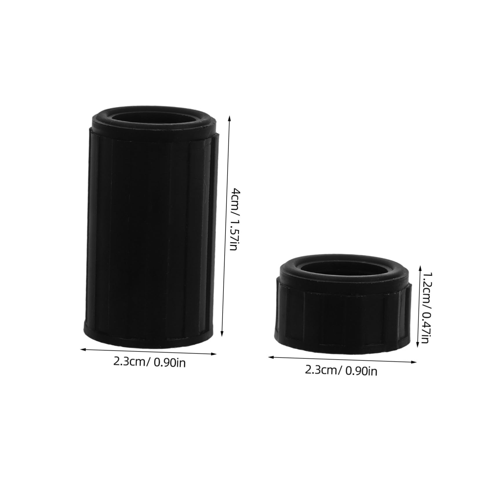 Levemolo 3-pack Flute Case Covers Intermediate Flute Instrument Sockets Protective Interface Sleeves Black Durable and Reusable