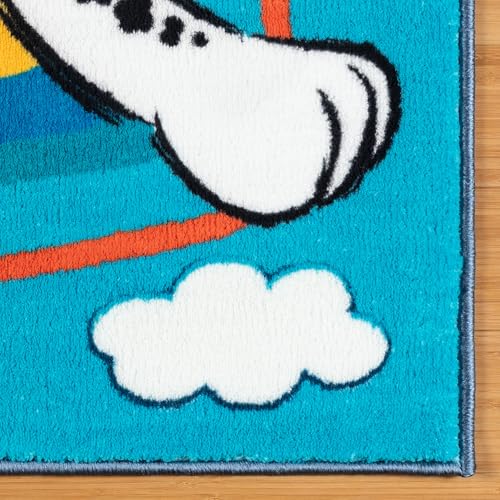 Image of Gertmenian Paw Patrol Indoor Area Rug - 3x5 Small, Non-Slip, Ideal for Children in Bedroom, Game Room, Classroom, Nursery or Play Area - Paw Patrol Team, Blue /Red, 28022