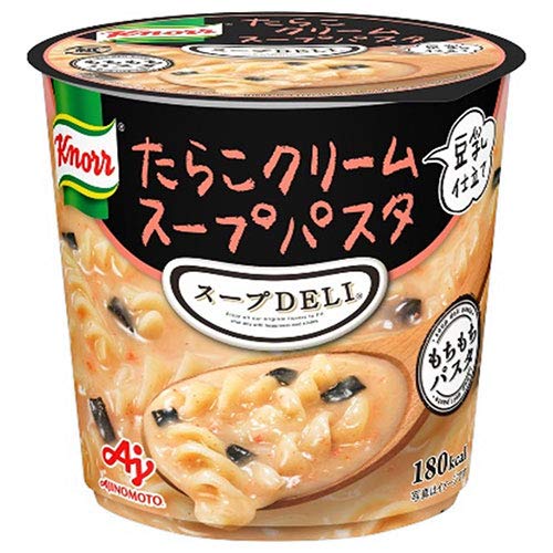 味の素 クノール スープDELI たらこクリームスープパスタ(豆乳仕立て)(容器入り) 44.7g×12個入