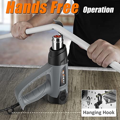 Heat-Gun-1800W-MAXXHEAT-Heavy-Duty-Hot-Air-Gun-Kit-Variable-Temperature-Control-with-2-Temp-Settings-1221202-Overload-Protection-with-4-Nozzles-for-Crafts-Shrink-TubingWrapping-Stripping-Paint