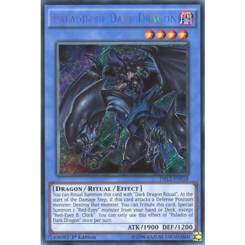 Yugioh: drl2-en018 1st ed Paladin Dark Dragon