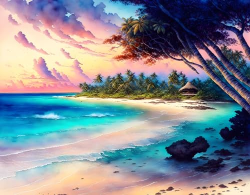 Toile murale Fakarava pour sublimer votre chambre ambiance Pacifique