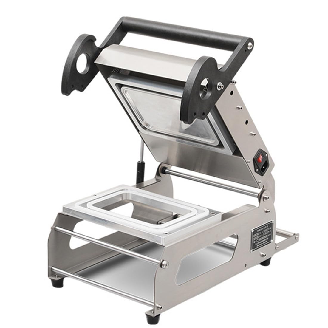 Machine De Scellage De Barquettes Alimentaires,Machine D'emballage Alimentaire à Pression Manuelle Pour Boîtes à Emporter Acier Inoxydable Commercial,Scelleuse De Barquettes Pour Aliments
