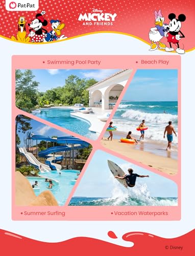 Image of Disney Stitch Minnie Mouse Bikini Swimsuit, 2 Piece Toddler Girls Bathing Suit, Swimwear with Straps & Bow, UPF 50+ Rashguard