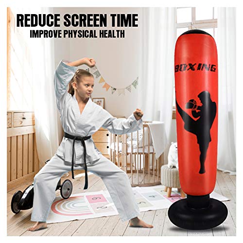 image for Mr. Paca Inflatable Punching Bag For Kids and Adults - Our Free Standi