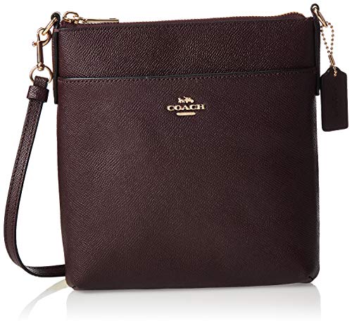 COACH Crossgrain Leather Kitt Oxblood/Gold One Size