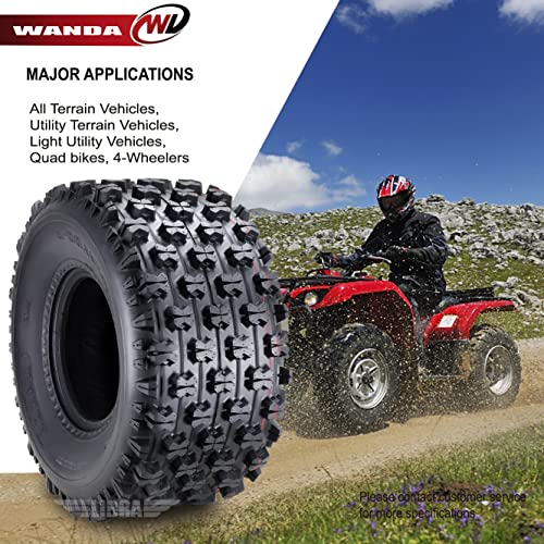 WANDA Set 4 Sport ATV Tires 23x7-10 Front & 22x11-9 Rear GNCC (Grand National Cross Country) Race Tires 10063/10092