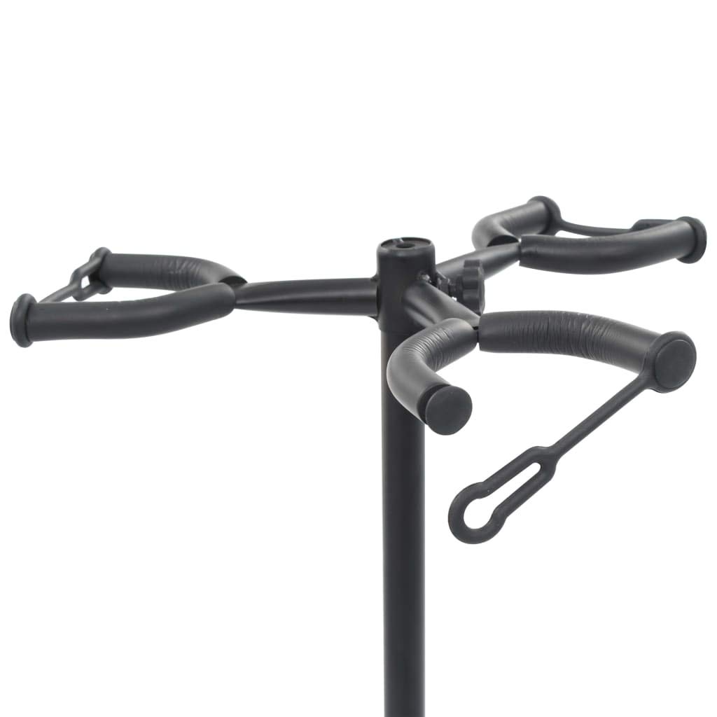 Soporte de guitarra negro de acero, altura regulable de 80 a 102 cm, espacio para 3 guitarras, soporte de trípode estable para acústica, guitarra eléctrica, bajo y guitarra de concierto