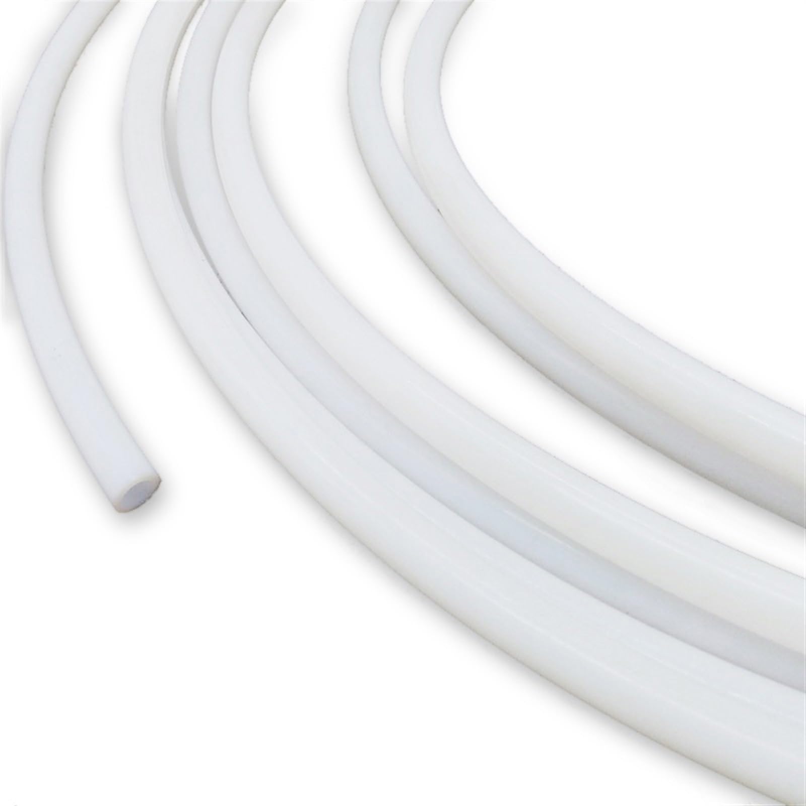 flexiable rubber PTFE Teflon Pipe High Temperature Resistant Flexible Insulation And Corrosion Resistance Environmental Tube 1 meter drain elastic (Size : 1meter, Color : OD 7.18xID 6.68mm)