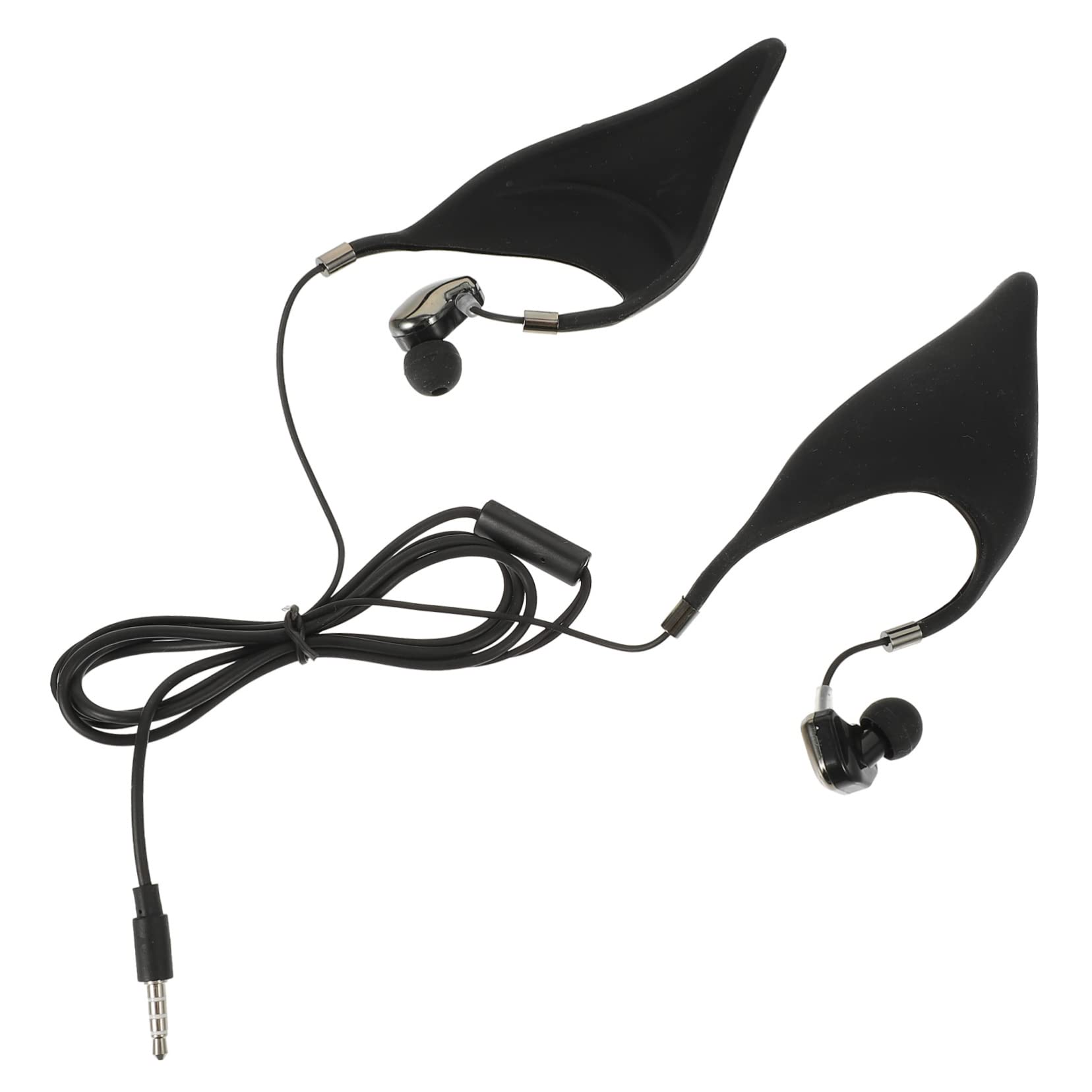 VOSAREA Ear Elves Ear Headset with Microphone Wired Control Noise Reduction Comfortable Durable Phone Earbuds for Clear Calls