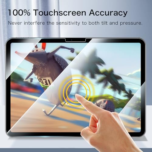 Image of FINTIE 2-Pack Screen Protector for iPad Pro 11-inch (M5) 2025 & (M4) 2024, [Face ID & Apple Pencil Compatible ] Anti Scratch Premium HD Clear 9H Hardness Tempered Glass Screen Protector