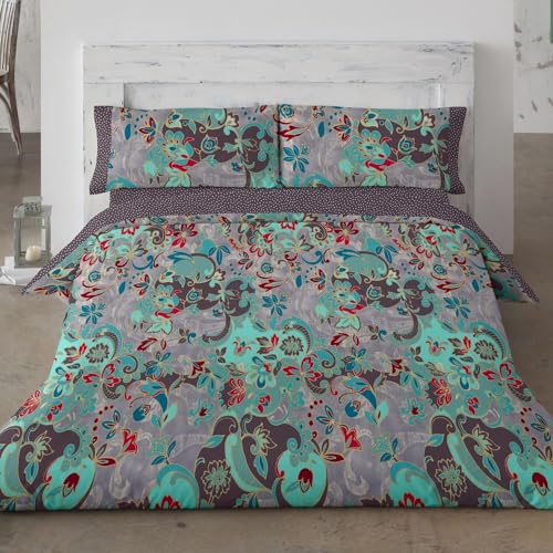 Burrito Blanco | Funda nórdica Estampada Color Gris 095 | para Cama de 90 cm (+ Medidas Disponibles) | Funda nórdica 90 | Cama indivual 90