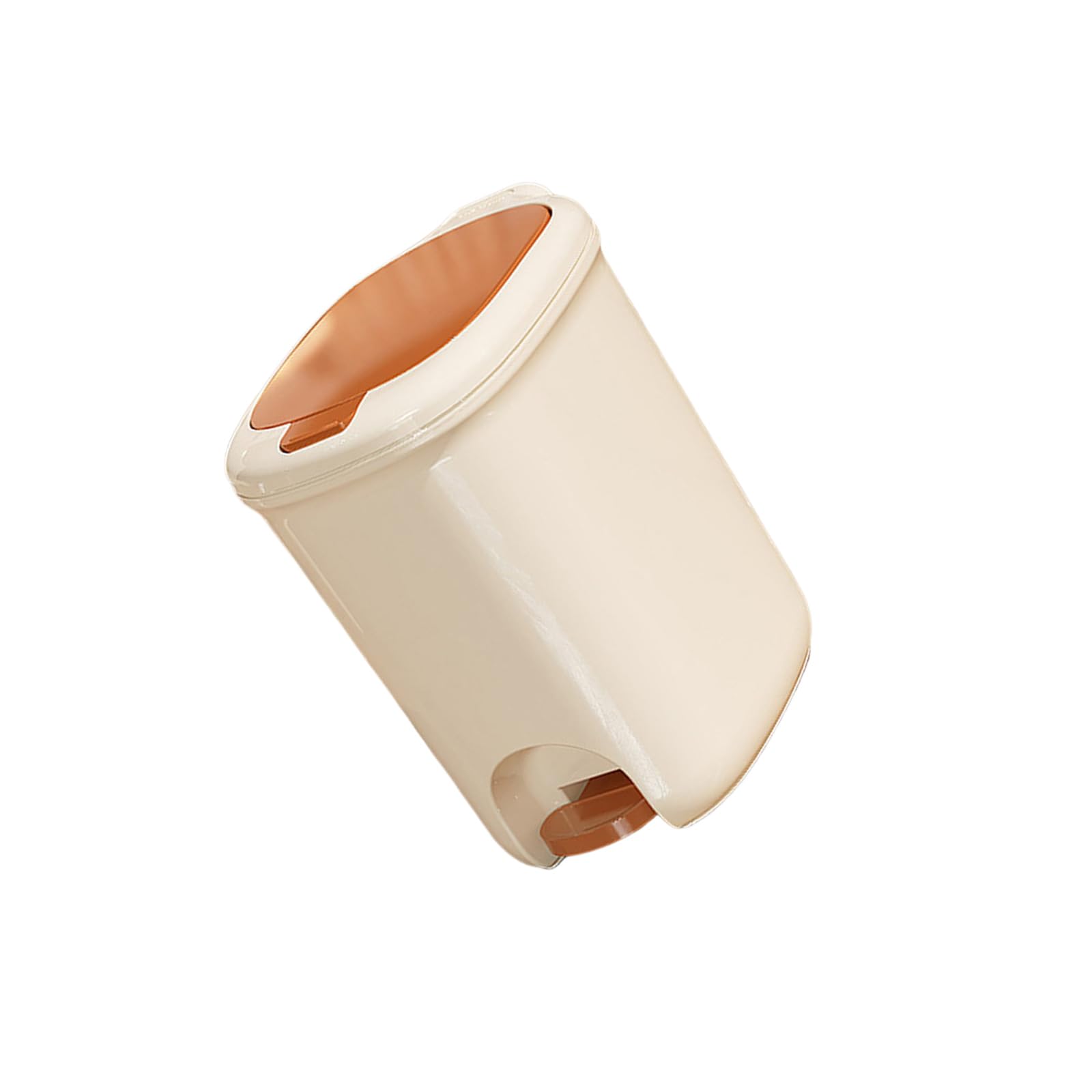 Elnwnnkc Barrels-shaped Foot Pedal Metal Household Garbage Can Pedal Rubbish Bin with Lid for Kitchens Bathrooms and Workspaces Trash Can