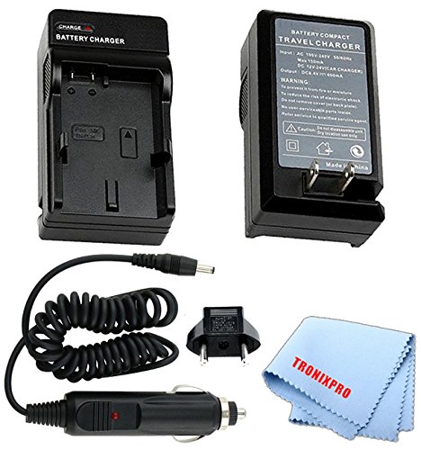 Tronixpro Car/Home Charger For Dmw-Bck7 Rechargeable Battery For Panasonic Lumix Dmc-Sz02, Dmc-Sz1, Dmc-Sz5, Dmc-Sz7, Dmc-Ts20, Dmc-Ts25, Dmw-Bck7Pp, Dmw-Bck7E, Nca-Yn101G Cameras + Microfiber Cloth #TOP9