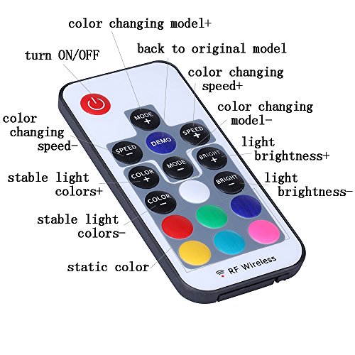 Ds Rgb Case Fans Controller Kit With 17Key Remote, Connect To Ds Rgb Ram Heatsink And Ds Pc Rgb Led Strip (Sata Power Cable, O Series) #TOP5