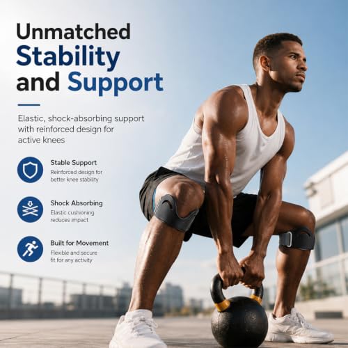 Image of PROBEROS 2PCS Patella Support Knee Cap Brace Knee Brace Patella Band