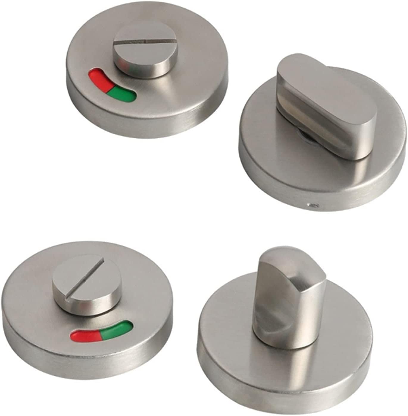 Cerradura de la puerta del dormitorio de la puerta Cerradura de la puerta del inodoro de acero inoxidable Indicador de perilla Pestillo de privacidad Cerraduras de baño