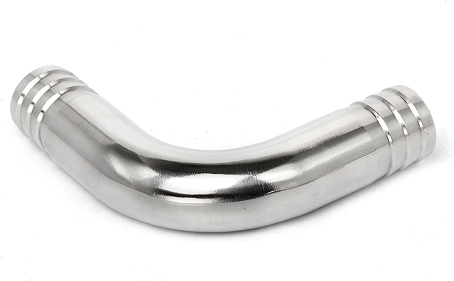 Fit Tube I.D 19/25/32/38/45/51/57/63/76/89mm Hose Barbed 304 Stainless Steel Sanitary 90 Degree Elbow Pipe Fitting(57mm)