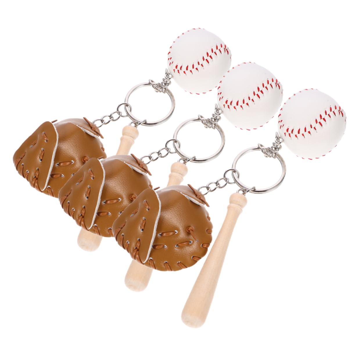 Ipetboom Portachiavi Con Gancio Per Portachiavi Da Baseball Simpatici Portachiavi Da Baseball Bomboniere Sportive Mini Portachiavi Da Softball Ciondolo Da Softball Portachiavi Da
