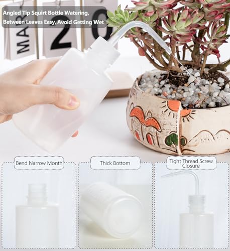 image for Melphoe Tattoo Wash Bottle Squeeze, 2Pcs 250ml Water Squirt Bottle Suc