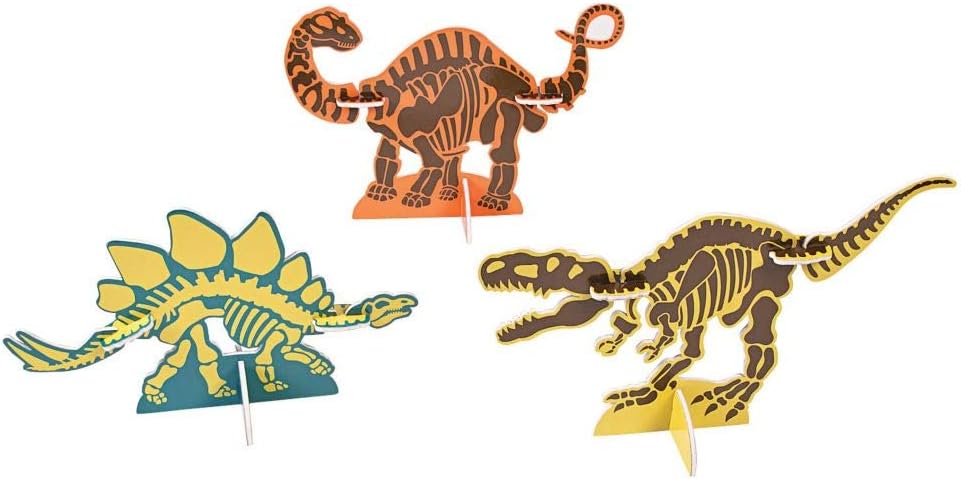 Assorted Dino Dig 3D Centerpiece | Foam | 3 Pcs.