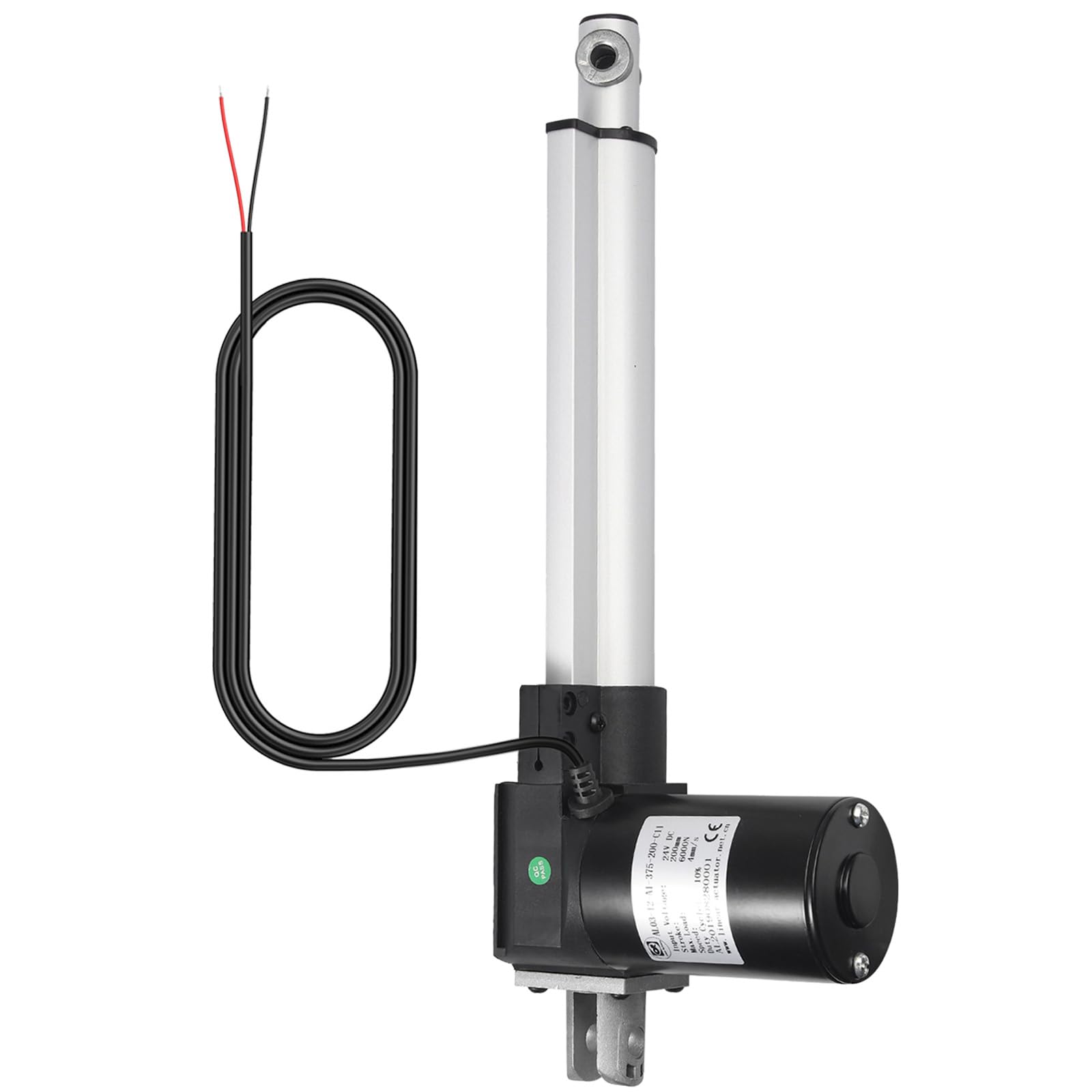 Justech Motore Elettrico DC 12V per Attuatore Lineare 6000N-200mm con Corsa Massima per Automobile Medica Apriporta Elettrici [Classe di efficienza energetica A+]