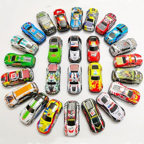 MUSELK Lot de 10 mini jouets de voiture - En métal - Pour garçons et filles