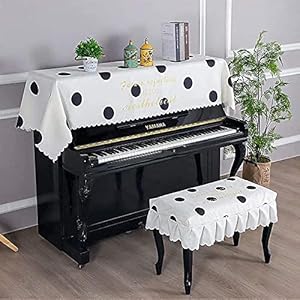 Piano Cover Rechtop Top Cover Elektronische Piano Cover Stoel Cover, Eenvoudige Dikke Luxe Elegante Stofdicht Cover