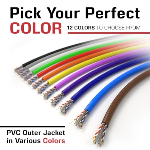 Image of DRIPSTONE CAT6 1000ft Bulk Ethernet Cable 23AWG Solid CCA UTP 0.57mm Brown