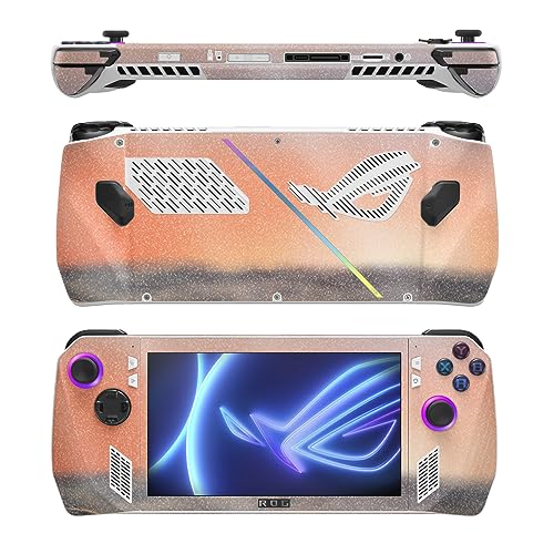 Image of MightySkins Glossy Glitter Skin Compatible with Asus ROG Ally - Sunset Sea | Protective, Durable High-Gloss Glitter Finish | Easy to Apply, Remove, and Change Style