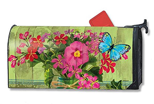 MailWraps Mason Jar Bouquet Mailbox Cover #01094