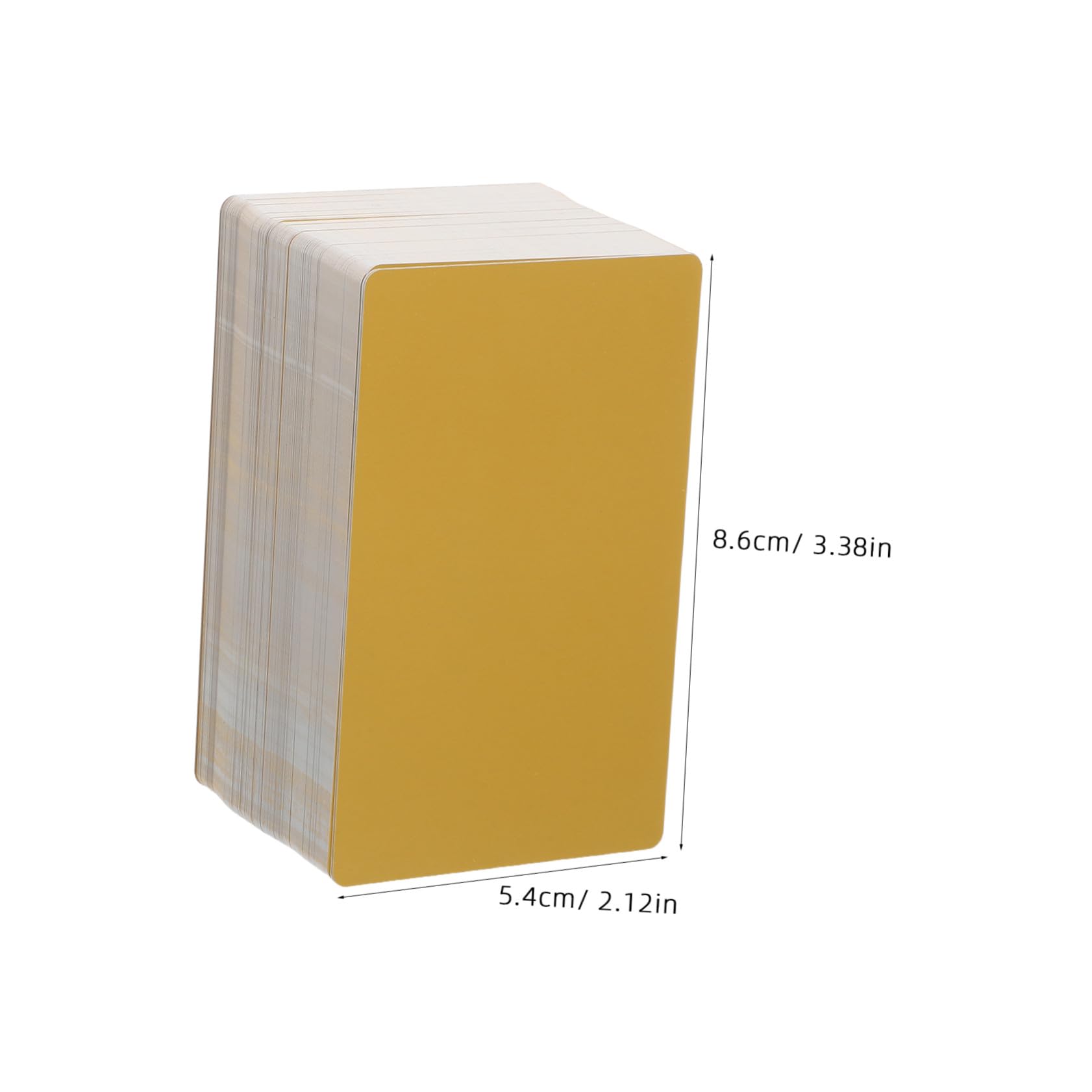 PRETYZOOM 200 Tarjetas de Visita de Aluminio Dorado para Grabado, 86x54x0.21mm, Aleación de Aluminio Acabado Duradero para Presentaciones Comerciales y Ocasiones Diversas